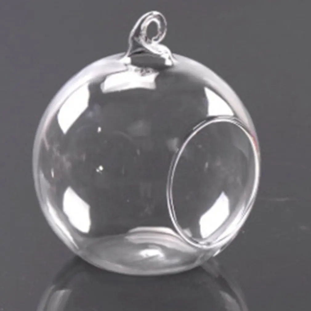 Прозрачная стеклянная ваза 2020 для цветов с гидропоникой подвесные круглые