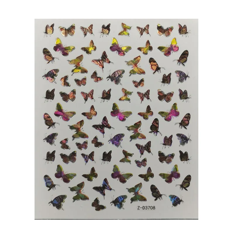 1 лист наклейки-бабочки для дизайна ногтей | Красота и здоровье
