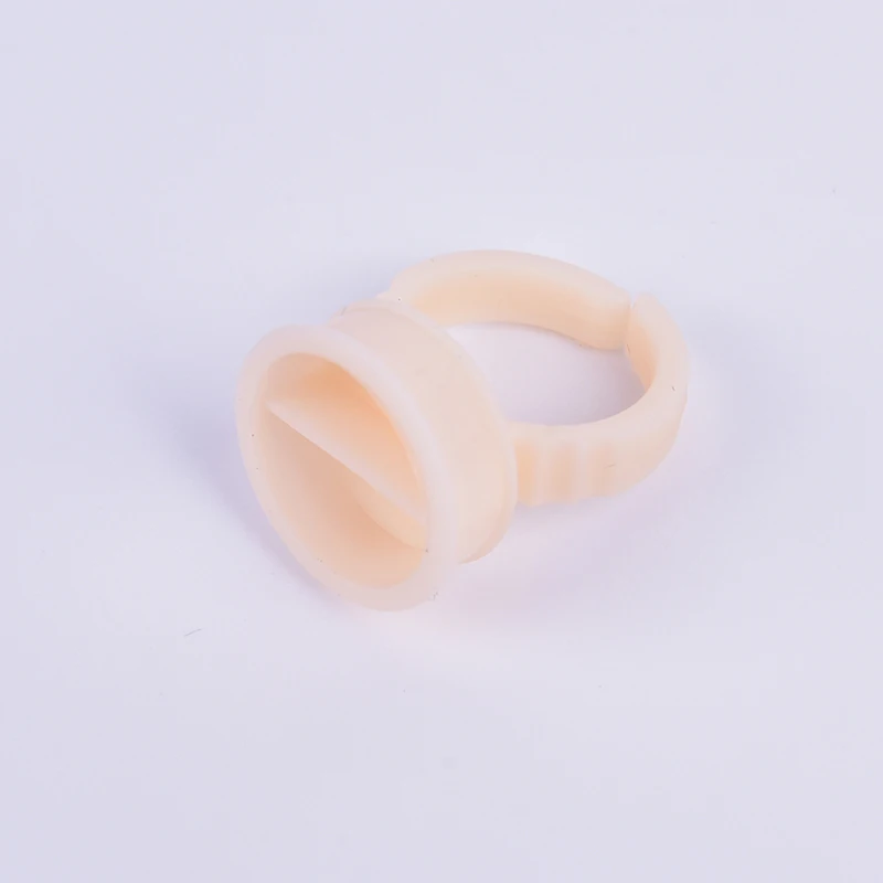 

100pcs/bag Silicone Tattoo Pigment Ink Ring Cups Permanent Makeup Eyebrow Eyelash Extension