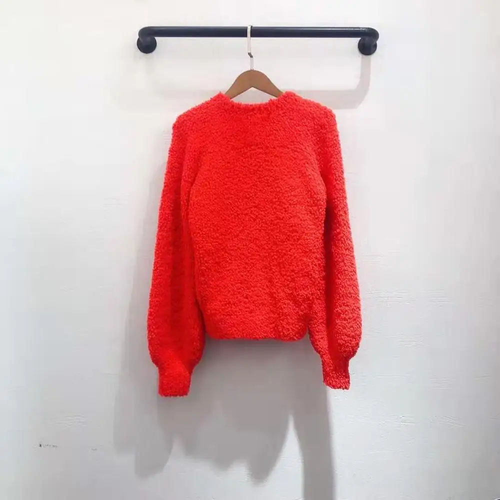 103206 autumn winter women pullover red pink dark blue lady fashion jumper female sweater | Женская одежда