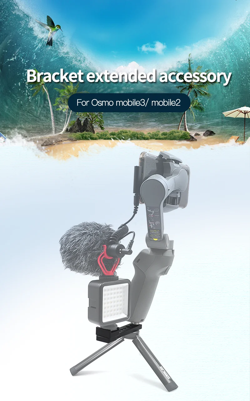 Для DJI OSMO Mobile 3 Аксессуары удлинитель держатель адаптера 1/4 винт кронштейн крепление для DJI OSMO Mobile 2 ручной карданный