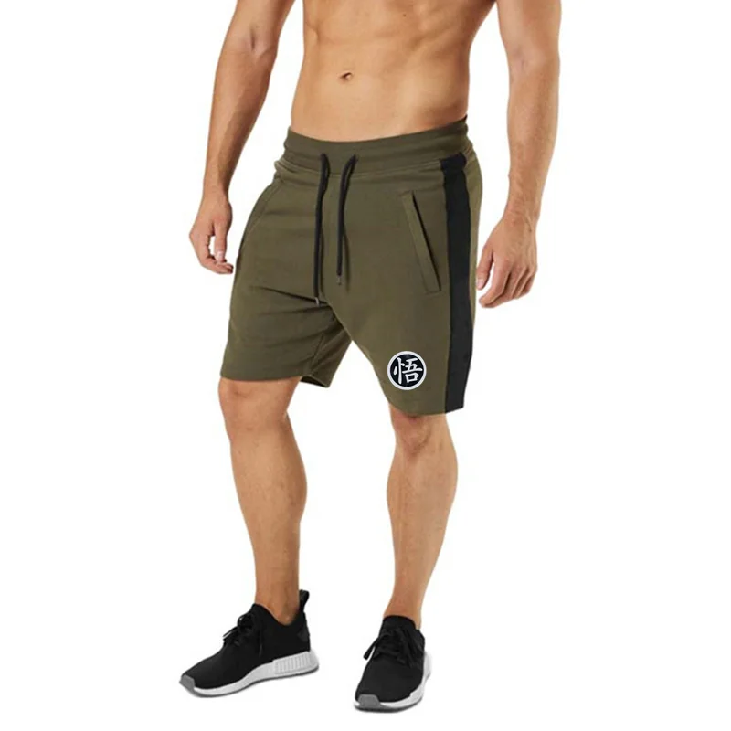 Мужские шорты, мужские облегающие Короткие штаны для фитнеса, бодибилдинга, бега, Мужские Прочные спортивные штаны, хлопковые шорты для фит... от AliExpress WW