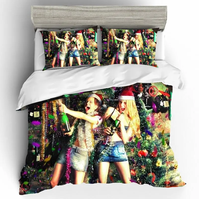 Комплект постельного белья Роскошный домашний текстиль рождественский подарок
