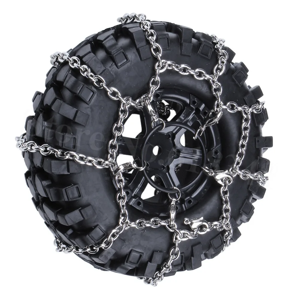 2 шт. 114 мм стальные весы для радиоуправляемых автомобилей 1 9 шины Снежная цепь P