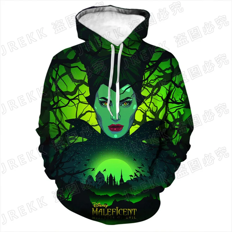 

New Streetwear Men Women Children Casual Sweatshirts Maleficent 3D Print Hoodies Boy Girl Kids Pullover Long Sleeve Cool Tops