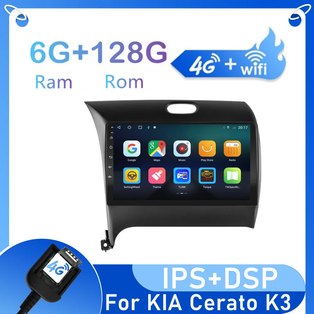 Автомагнитола 2 din Android 10 с 9-дюймовым сенсорным экраном мультимедийная навигация