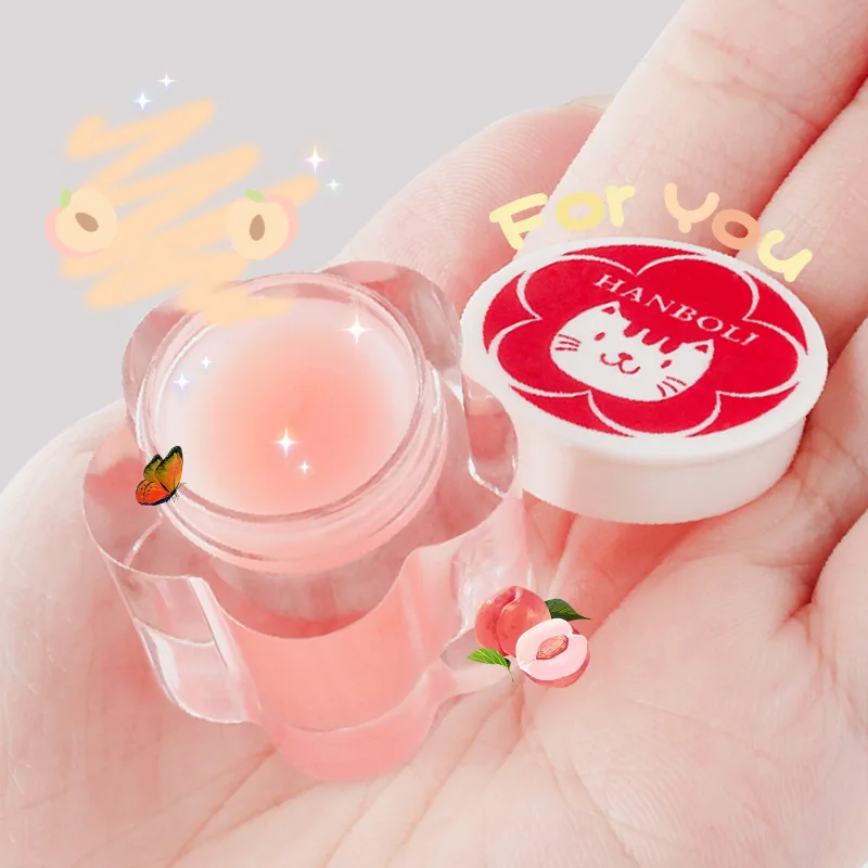Gold Foil Peach Lip Mask Day and Night Lip Balm Moisturizing Nourishing Reduce Dead Skin Sleep Lip Film Lip Care Lipstick Primer