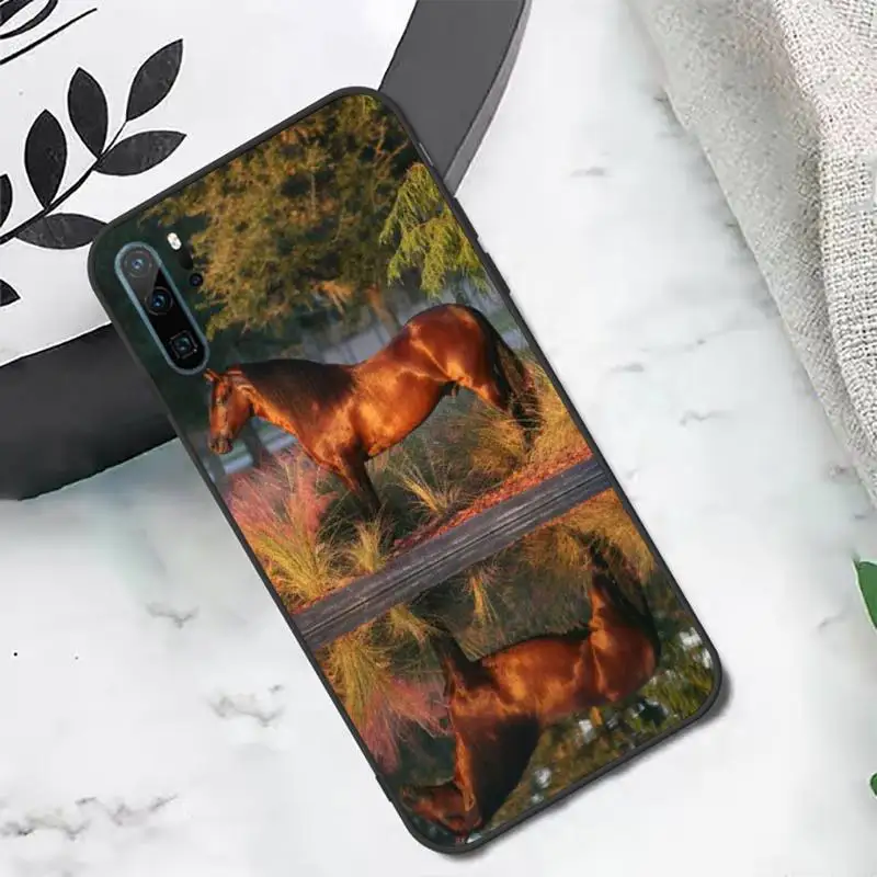 

Watercolor Horse Horses Running Phone Case For Huawei P20 P30 P40 lite Pro P Smart 2019 Mate 10 20 Lite Pro Nova 5t