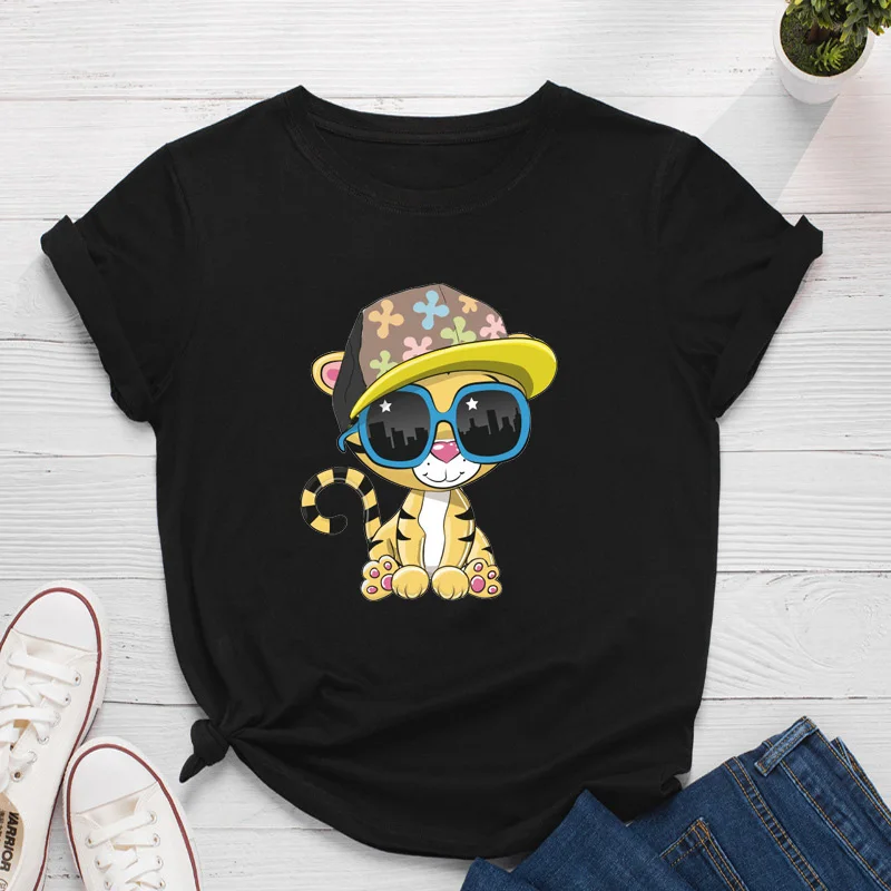 

Urban Y2k Aesthetic Design T-Shirts For Women 2021 Cute Fashion Cat Manga 3D Printed Dress Tops Good Quality T-Shirts