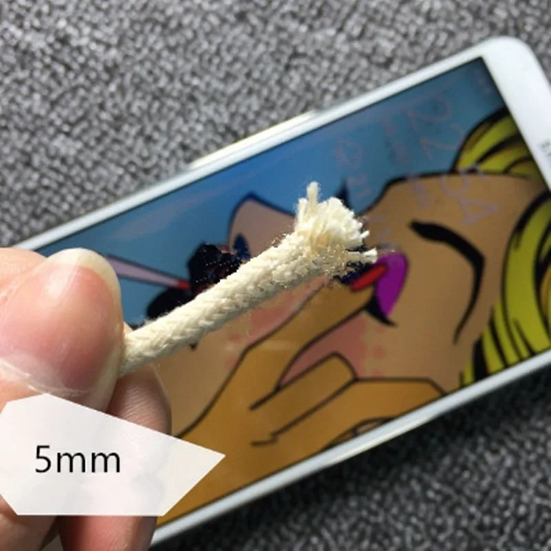 Бездымная спиртовая Лампа фитиль для масла трубка с твердым сердечником из