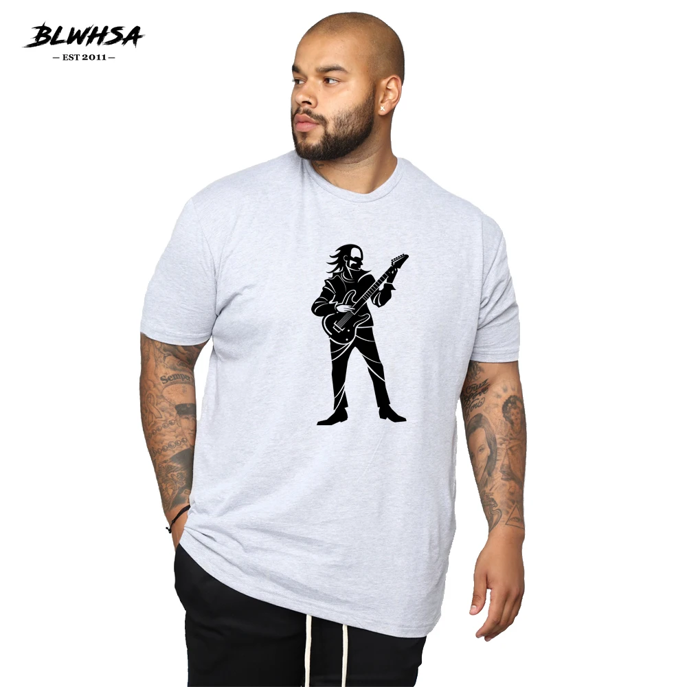 

Футболка мужская с принтом гитары, певицы, летняя