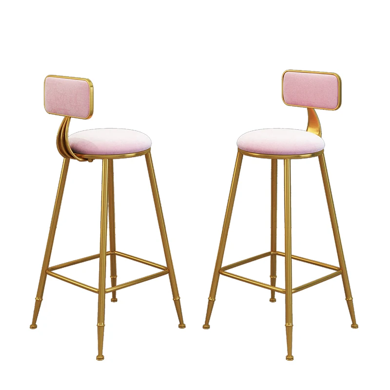 Северный Европейский легкий роскошный барный стул со спинкой кованый железный