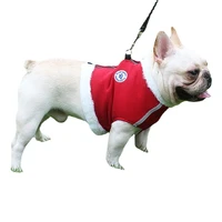 red fleece dog leash for small medium pets dog accessories cat winter warm puppy harness reflective walking lead leash bichon