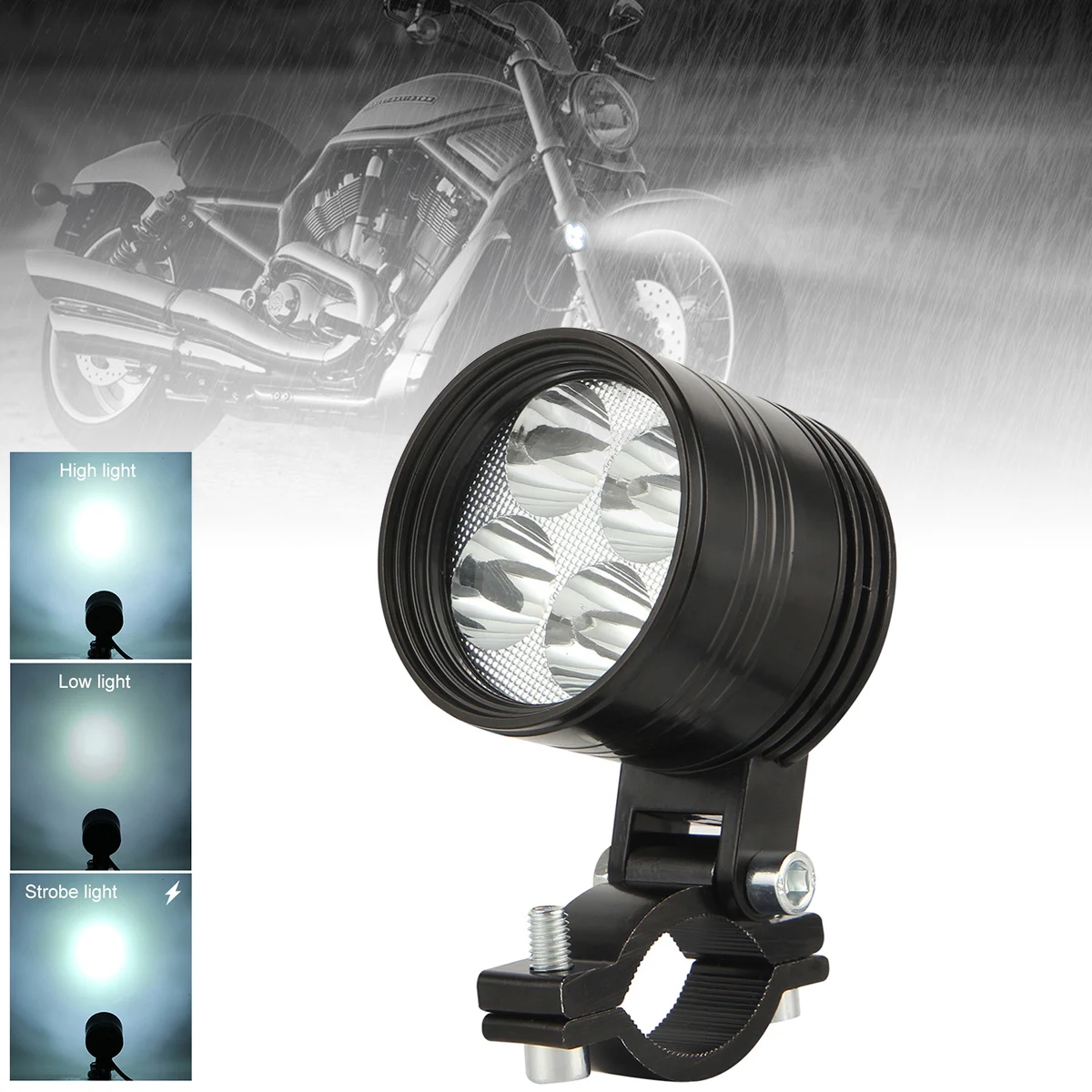 

3 Modes 4 LED 40W Car Motorcycle Headlight Fog Lights Bulb DRL lamp 1280V Fit for Suzuki Honda Yamaha BMW KTM Peugeot Kawasaki