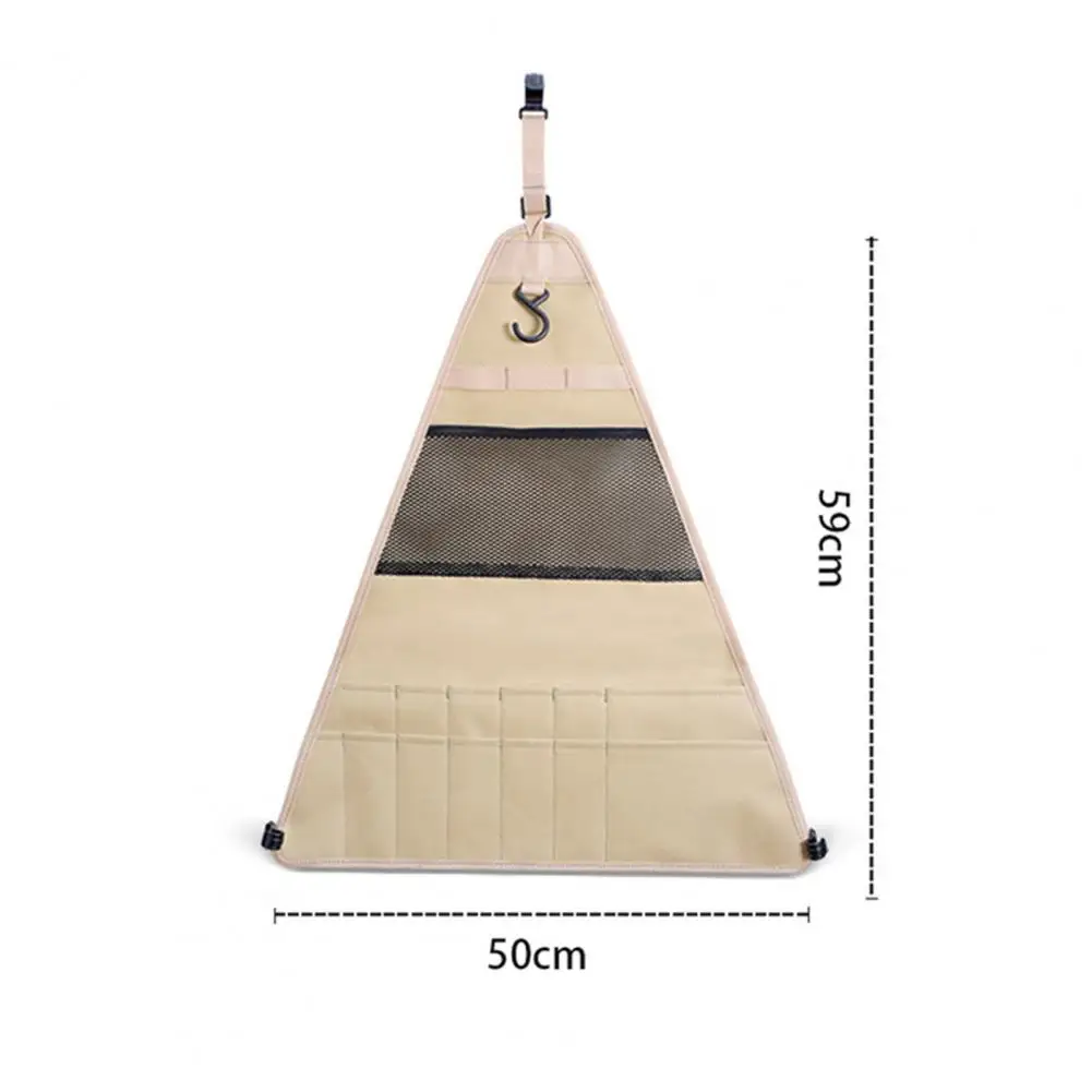 

Cutlery Bag Hanging Double Layers Oxford Cloth Portable Large Capacity Tableware Bag for Camping Cutlery Bag