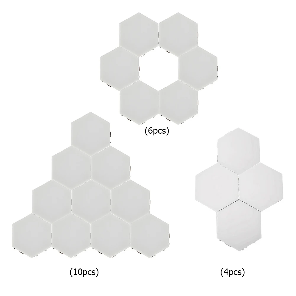 

LED Modular Touch Sensor Light Hexagonal Magnetic Night Lamp Wall Lamp Creative Home Decor Color Night Lights