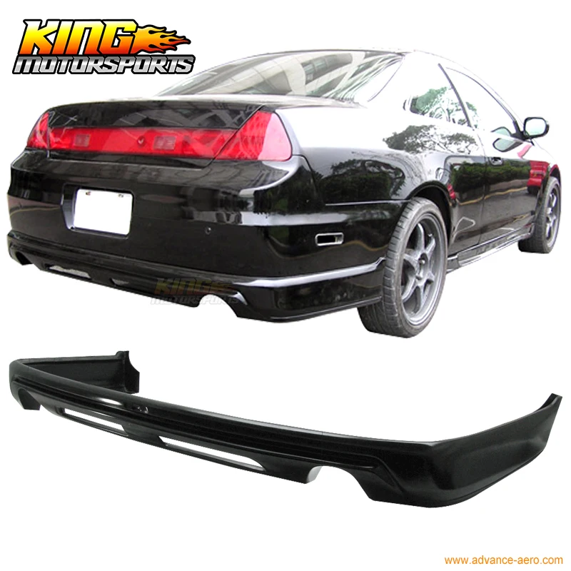 Подходит для 98 02 HONDA ACCORD 2 дверный купе PU черный задний бампер комплект губ|rear bumper