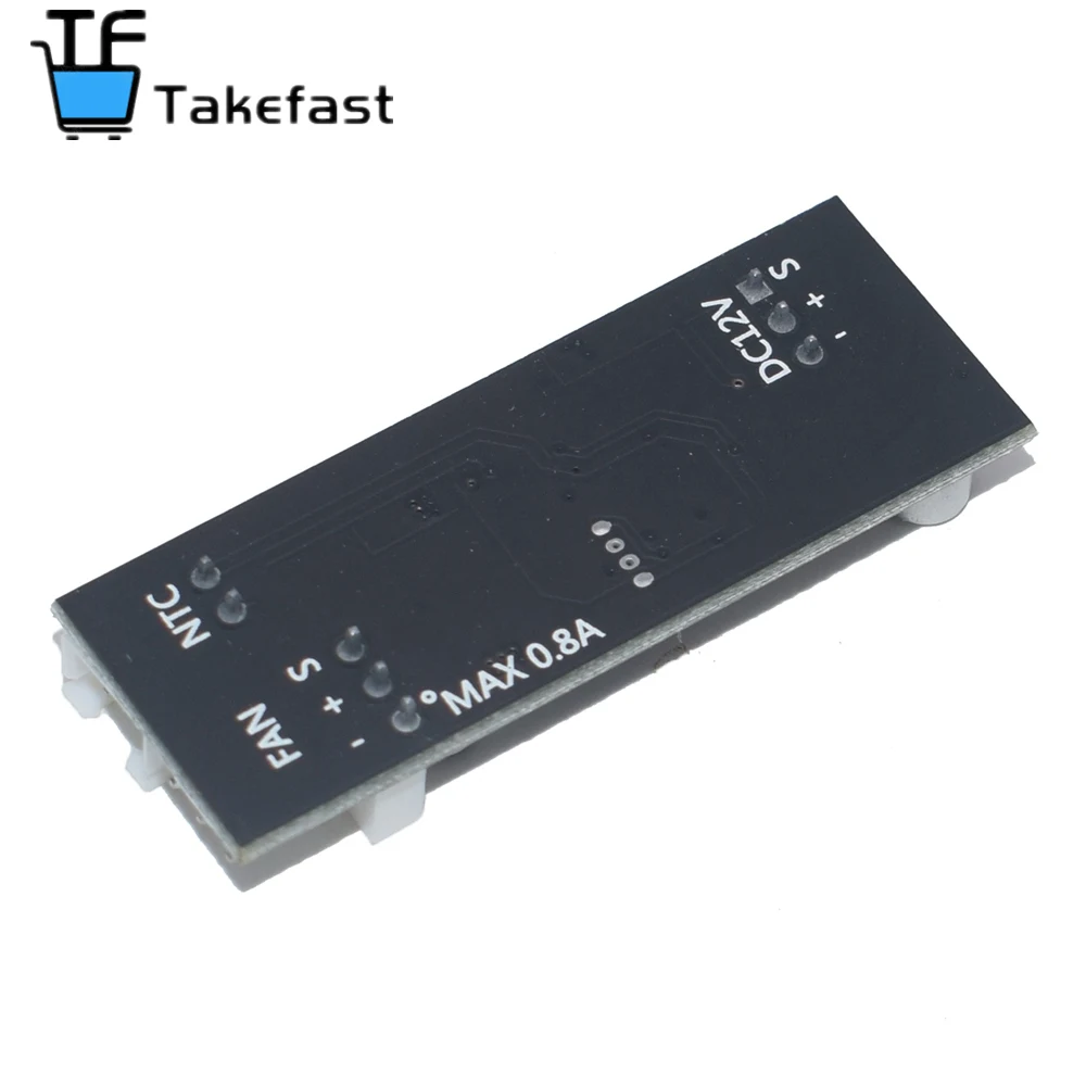 Один 12V 0.8A DC PWM 2 3 провод вентилятора Контроль температуры Скорость контроллер для