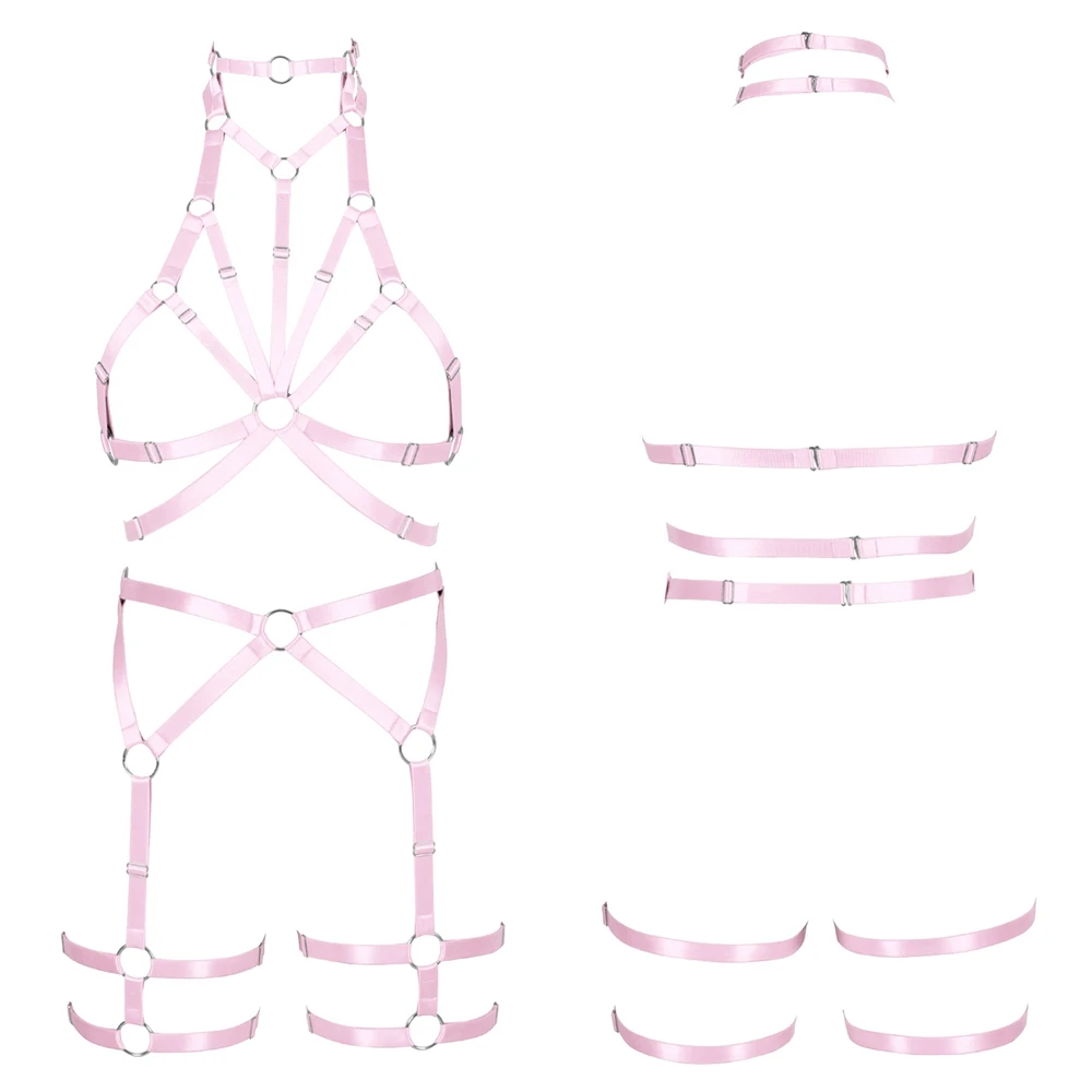 Женское нижнее белье с подвязками и пентаграммой