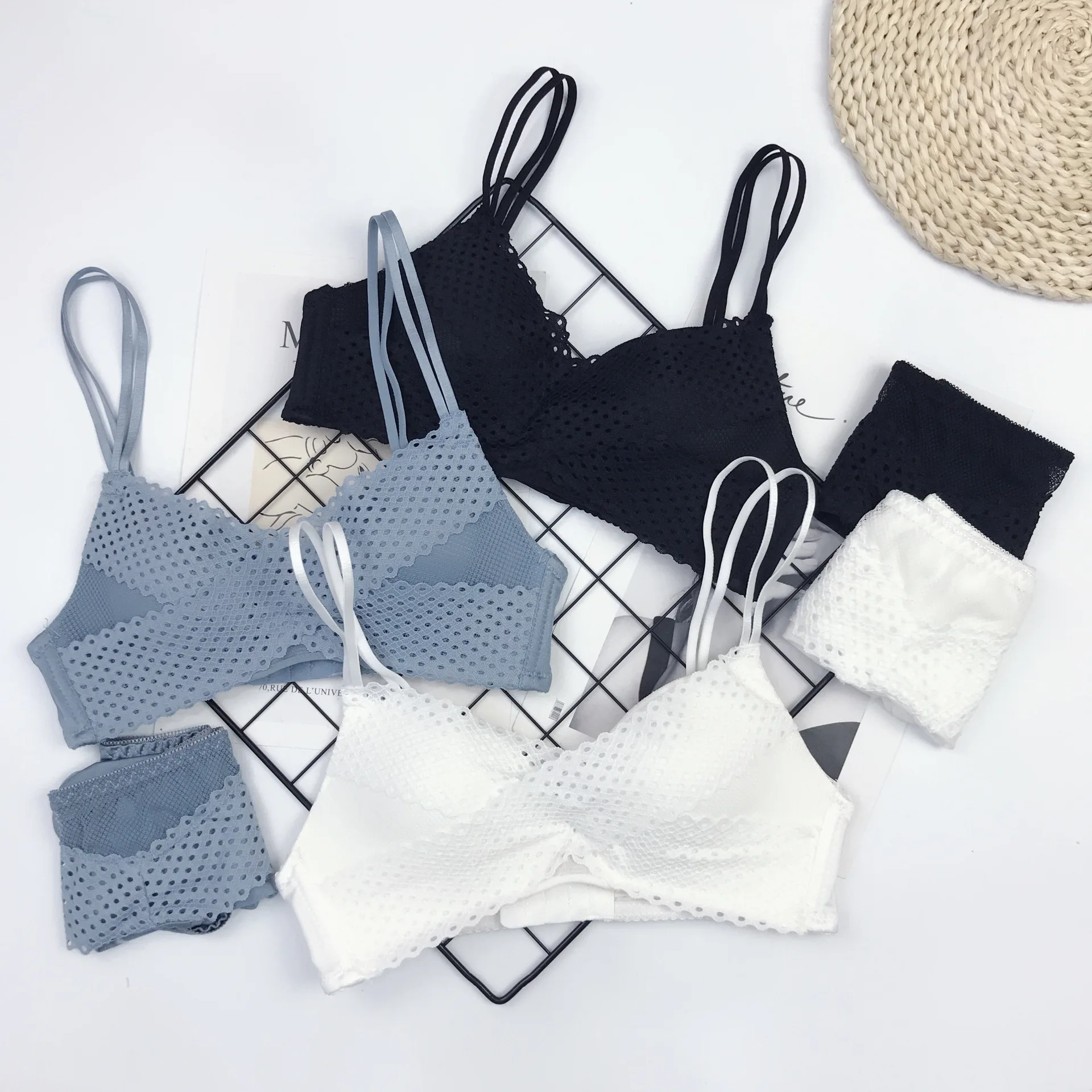 Женский бесшовный бюстгальтер CHRLEISURE милый кружевной без косточек с чашками пуш