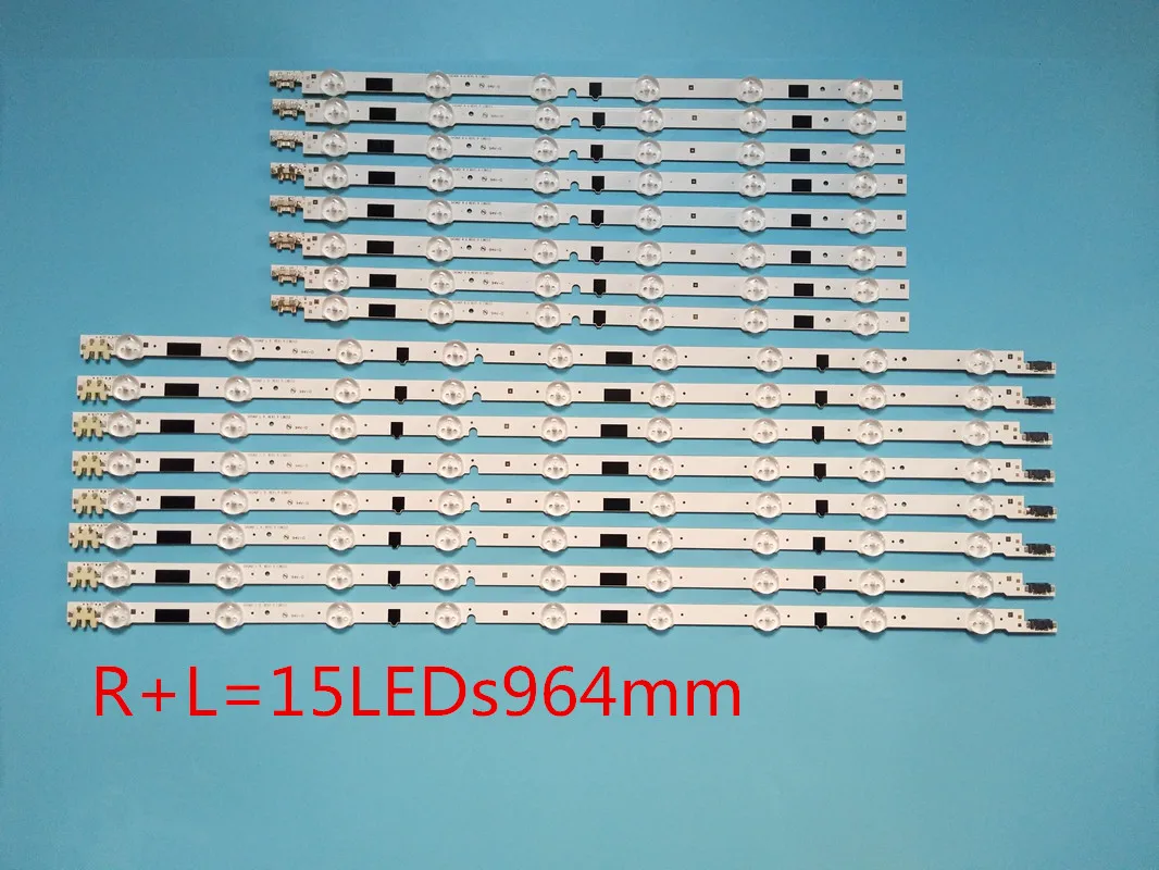 

Novo kit original 16 pçs led backlight strip para samsung tv ue46f6510sb ue46f6400aw BN96-25308A BN96-25309A