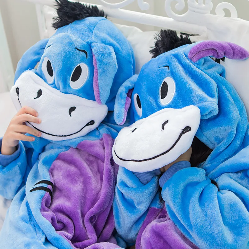 Пижама с изображением Ослика Eeyore цельная унисекс животных для взрослых на
