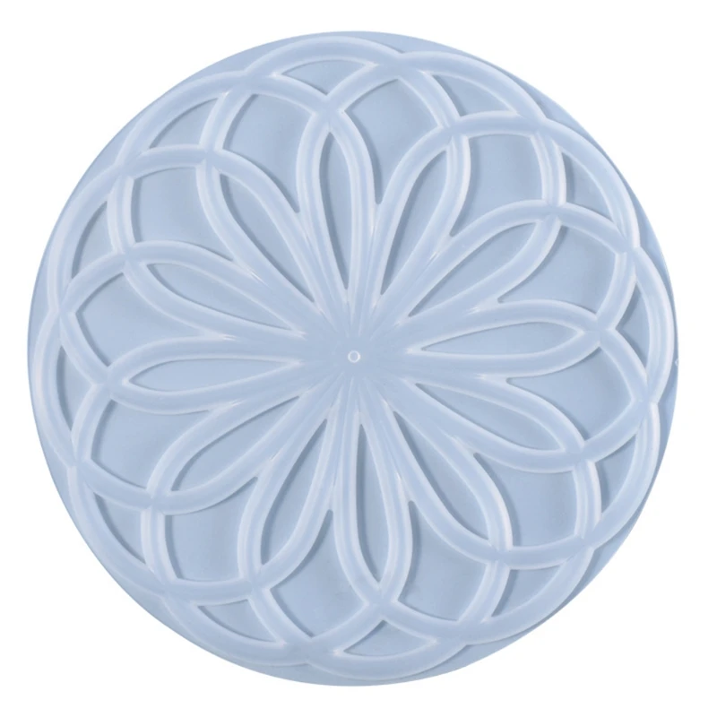 

R2LE Mandala Placemat Epoxy Resin Mold Coaster Cup Mat Crafts Casting Silicone Mould