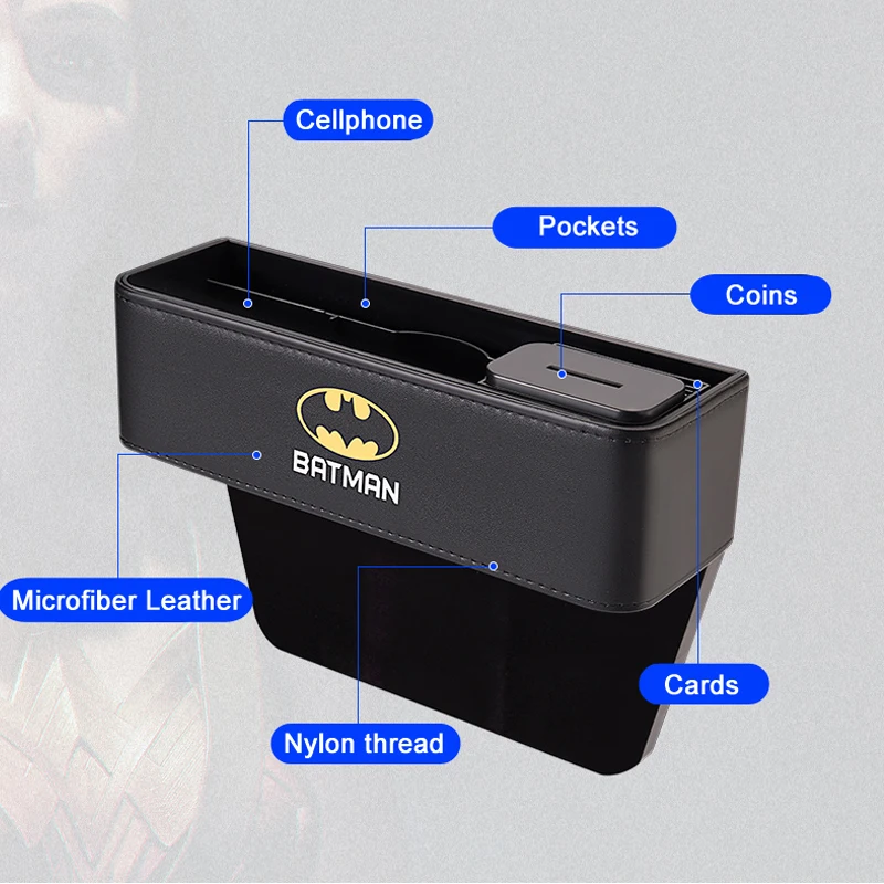 DC Marvel мультфильм модные аксессуары автомобильное сиденье зазор Органайзер