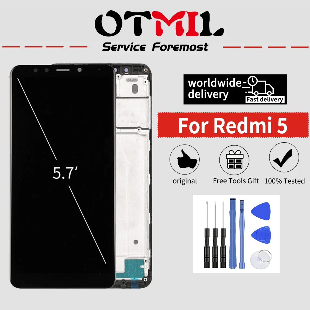 5 7 &quotIPS для Xiaomi Redmi ЖК дисплей сенсорный экран с рамкой дигитайзер Snapdragon 625 MDG1 mtti MDI1