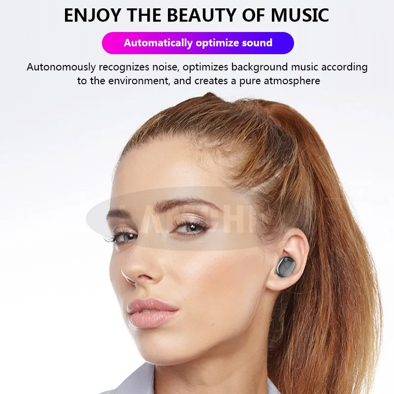 Высокое качество, Bluetooth гарнитура, мини TWS, беспроводные наушники, HD стерео гарнитура, 5,0, Bluetooth гарнитура