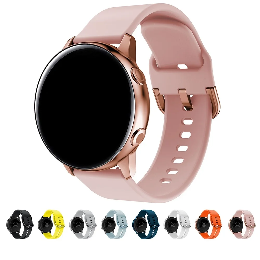 

Ремешок силиконовый для Galaxy watch active, быстроразъемный мягкий прочный браслет для Galaxy watch 42 мм, Официальный Дизайн