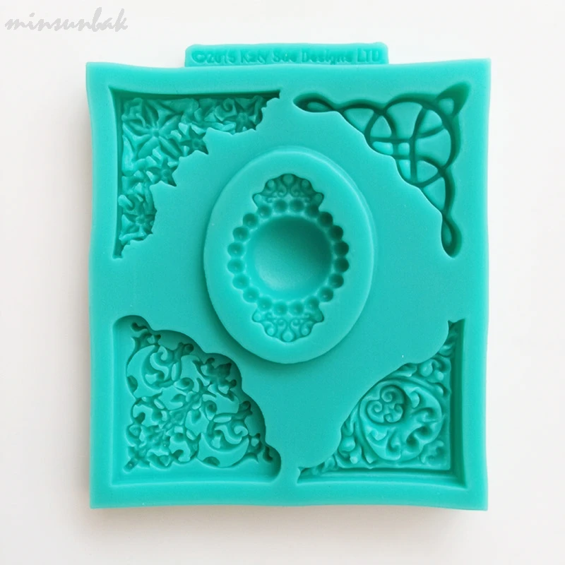 Европейская рельефная кружевная форма minsunbak сделай сам для помадки и торта