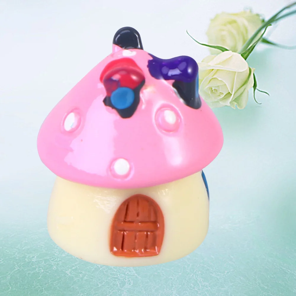 

Mushroom House Micro Landscape Decoration Miniatures Terrarium mini house Decor DIY Lovely Mushroom Shaped Moss Ornaments Access