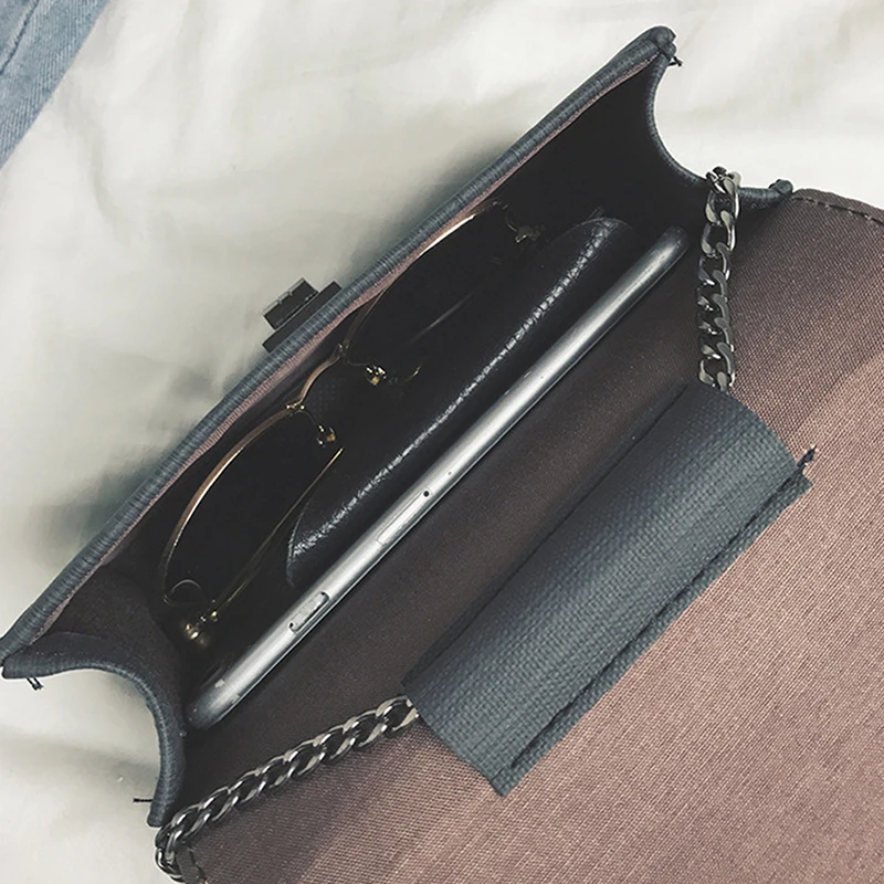 

British Fashion Simple Small Square Bag Women's Designer Handbag 2021 High-quality PU Leather Chain Mobile Phone Shoulder Bags