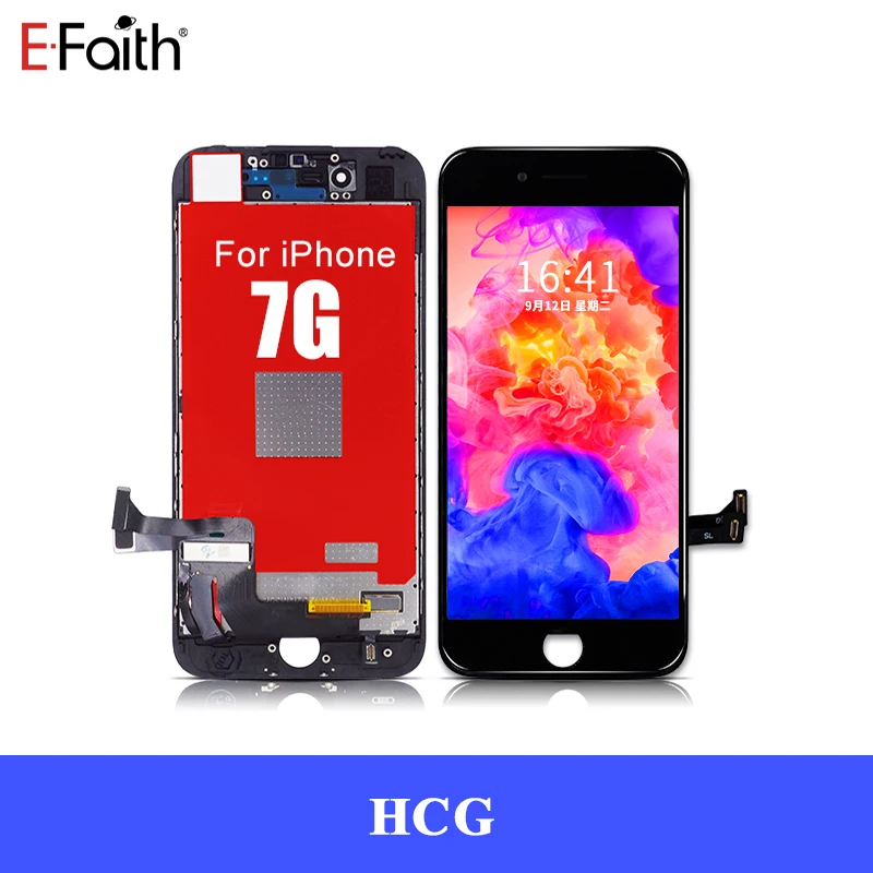 HCG 7G Black 5 шт./партия EFaith HCG качественная цветная яркость для iPhone 7G 7P 7Plus 8G 8 P 8 Plus ЖК-дисплей с 3D сенсорным экраном - Цвет: HCG 7G Black