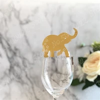 50pcs indian style laser cut table mark wine glass name place cards wedding birthday baby shower event banquet favor