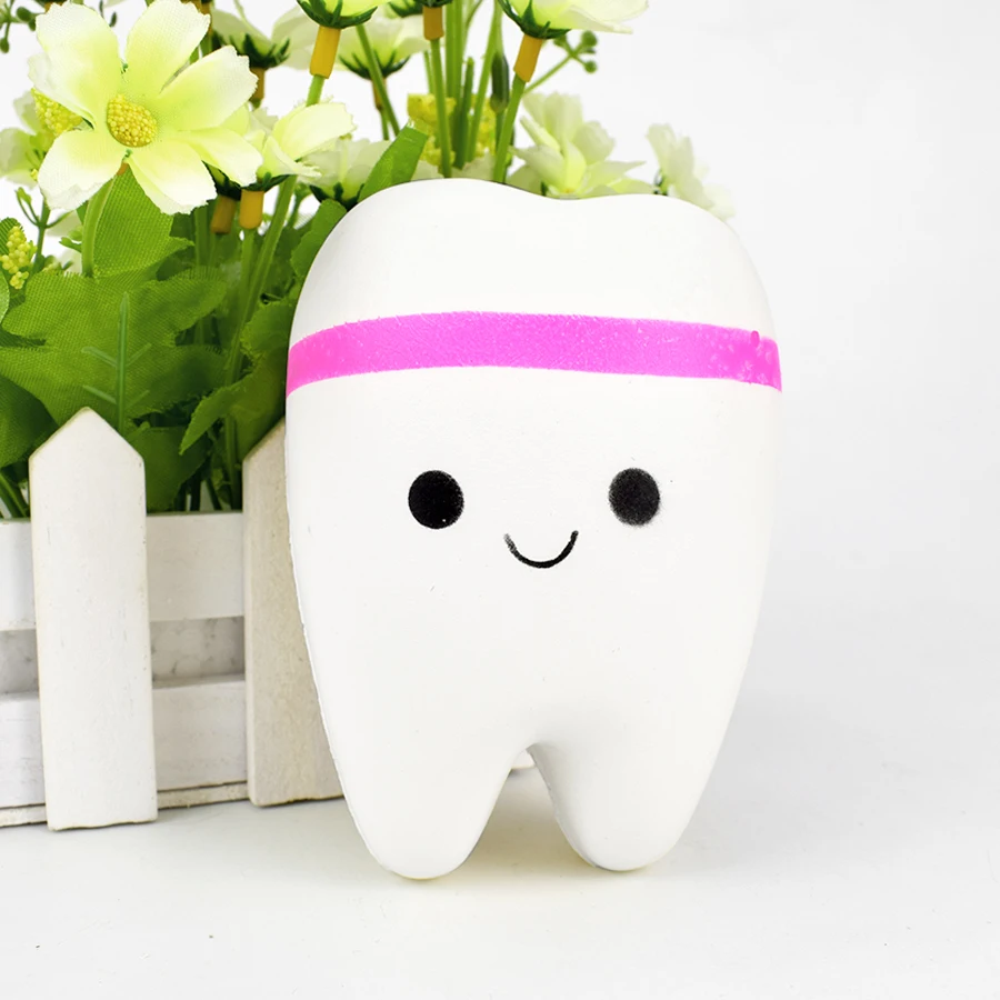 Милые сжимаемые зубы медленно восстанавливающие форму полиуретановые