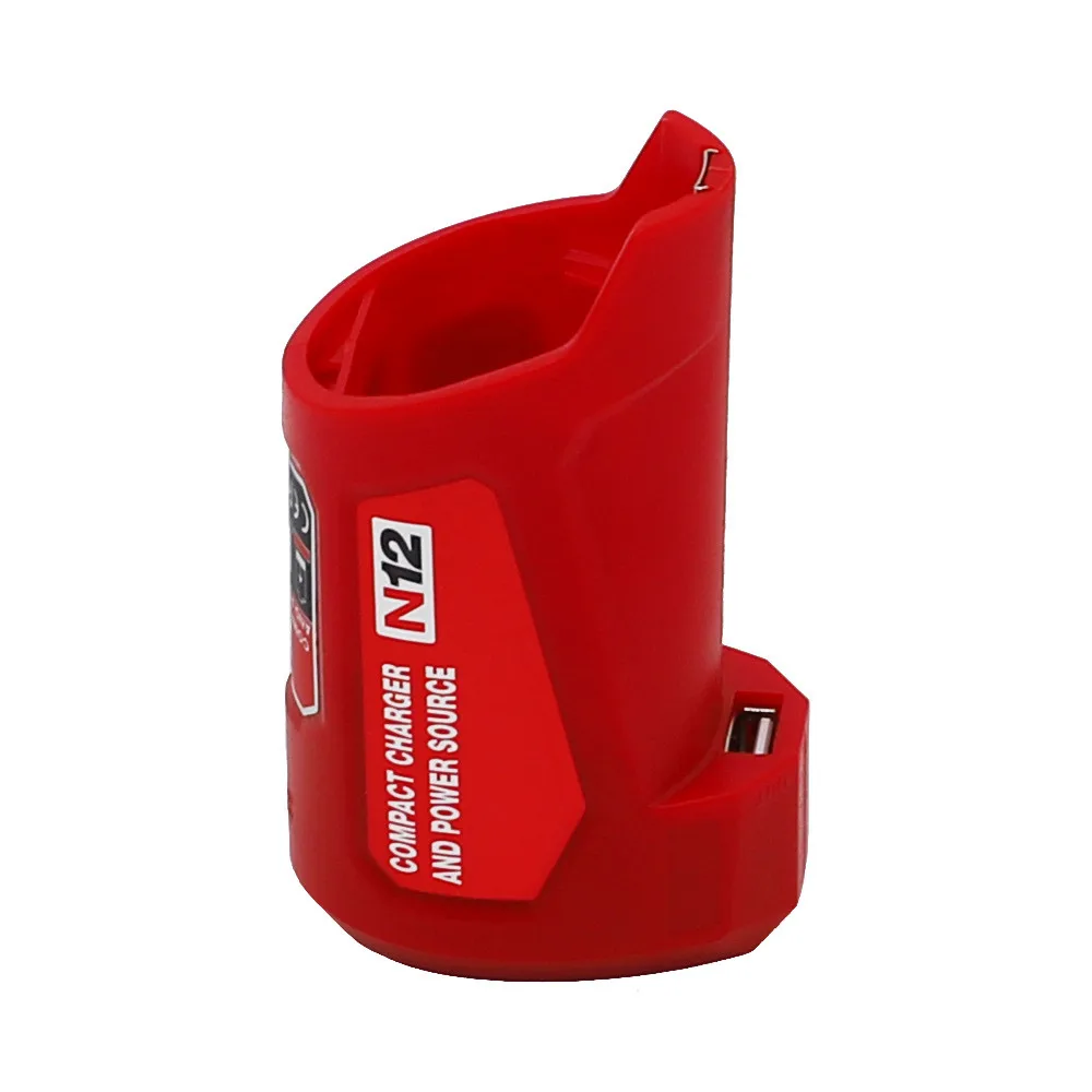 n12 charger converter usb power charging adapter for milwaukee 48 59 1201 m12 li ion battery adapter mobile phone power sup free global shipping