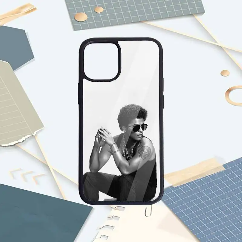 

Bruno Mars American male singer Phone Case PC For iPhone 11 12 pro XS MAX 8 7 6 6S Plus X 5S SE 2020 XR