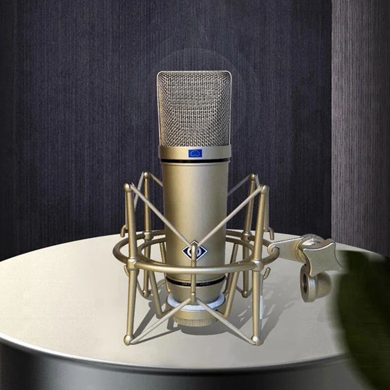 

Microphone Shock Mount Mic Holder - Anti Vibration Metal Spider Shockmount Condenser Microphone Shock Mount