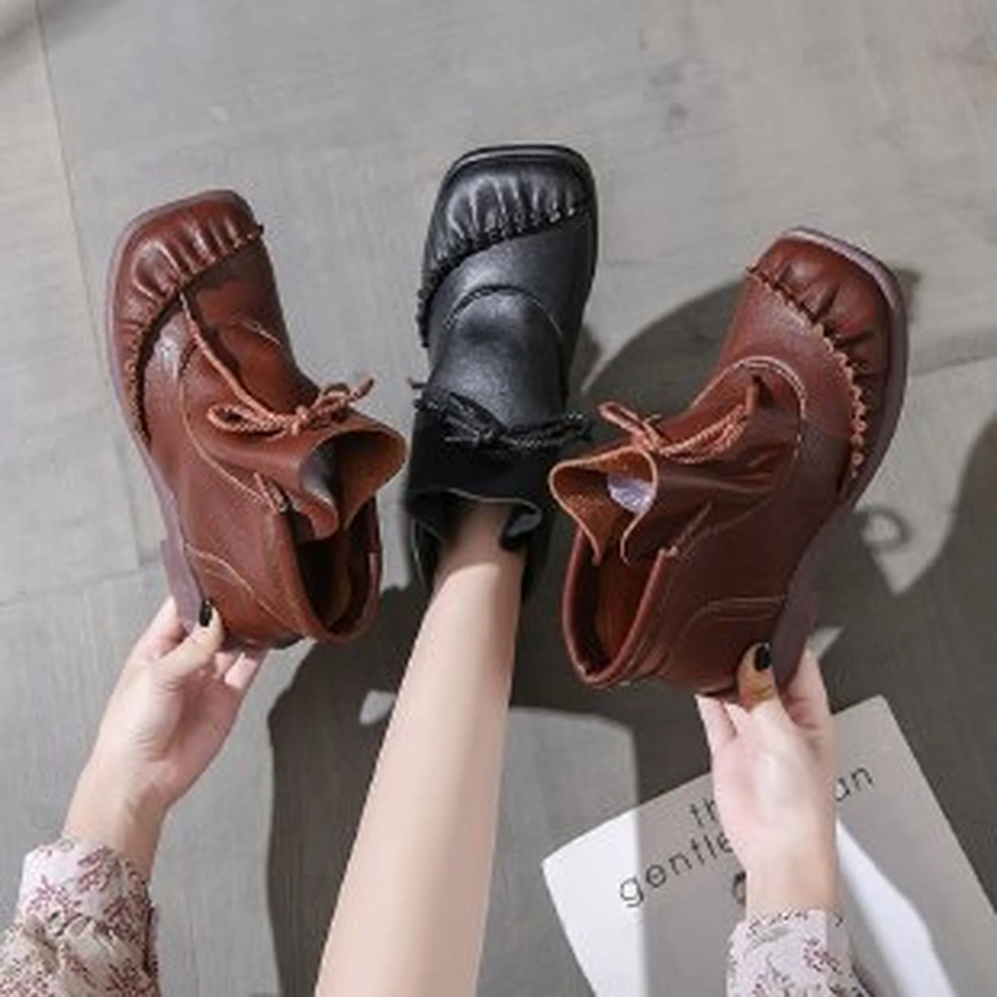 

New Classic Retro Chelsea Boots 2021 Soft Natural Leather Boots Women's Boots Soft Sole Comfortable Shoes Women's Ankle Boots