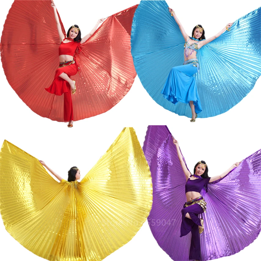 

Belly Isis Dance Butterfly Wings Costumes for Women Adult Carnival Party Gypsy Stage Performance Practice Wear Golden Skirt