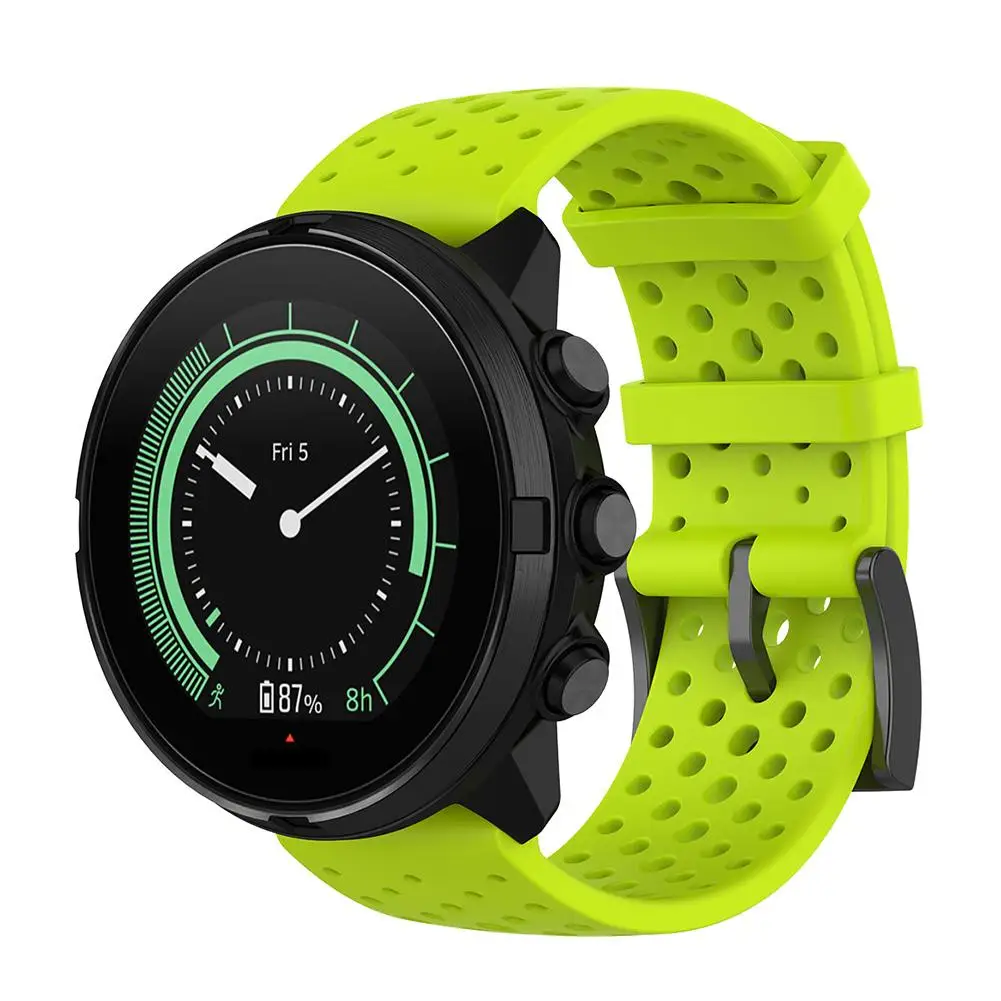 Силиконовый сменный ремешок для Suunto 9 мягкий часов аксессуары смарт-часов Baro 22 мм