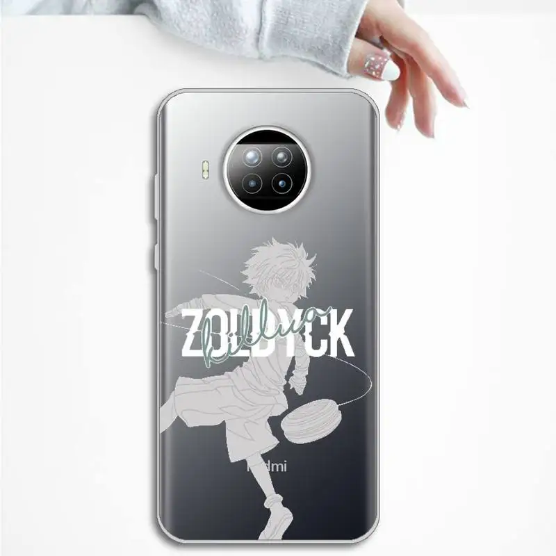 

Hunter X Hunter Killua Zaoldyeck Phone Case Transparent Clear for Xiaomi Redmi note 10 t 8 9 pro lite 11