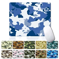 camouflage pattern mouse pad 21x25cm mousepad pu leather waterproof mats deskpad small size universal
