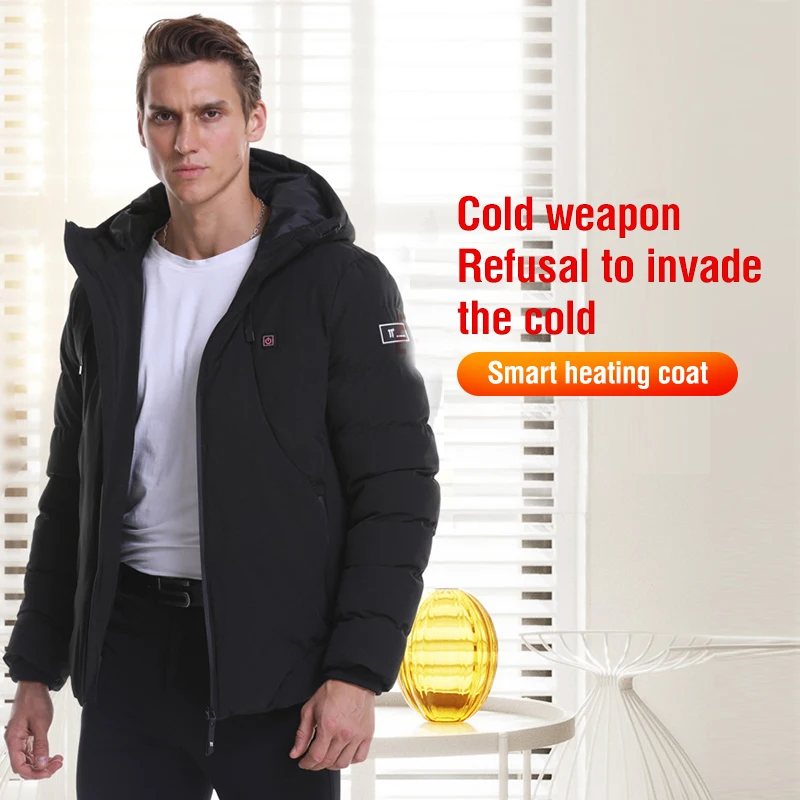 Зимняя мужская куртка с электрическим подогревом Мужская Уличная