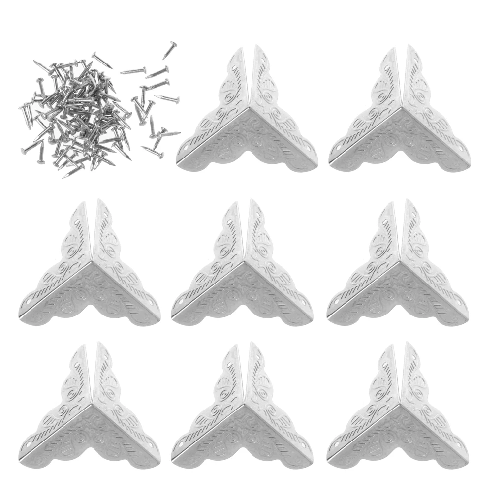 Новинка 2020 8 шт. антикварная коробка для ювелирных изделий угловые ножки