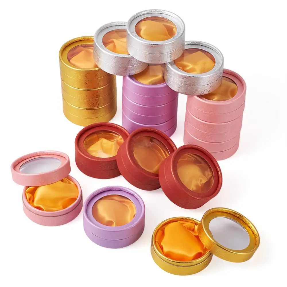 60 шт. круглая коробка для браслетов картонная подарочная ювелирных изделий