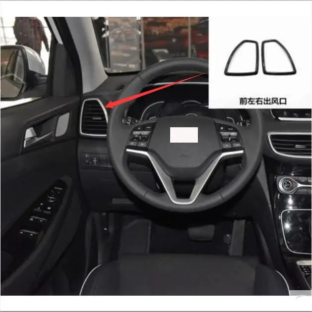 

Для Hyundai Tucson 2015-2019 автомобильный Стайлинг переднее сиденье A/C крышка вентиляционной решетки отделка рамка стикер аксессуары для интерьера
