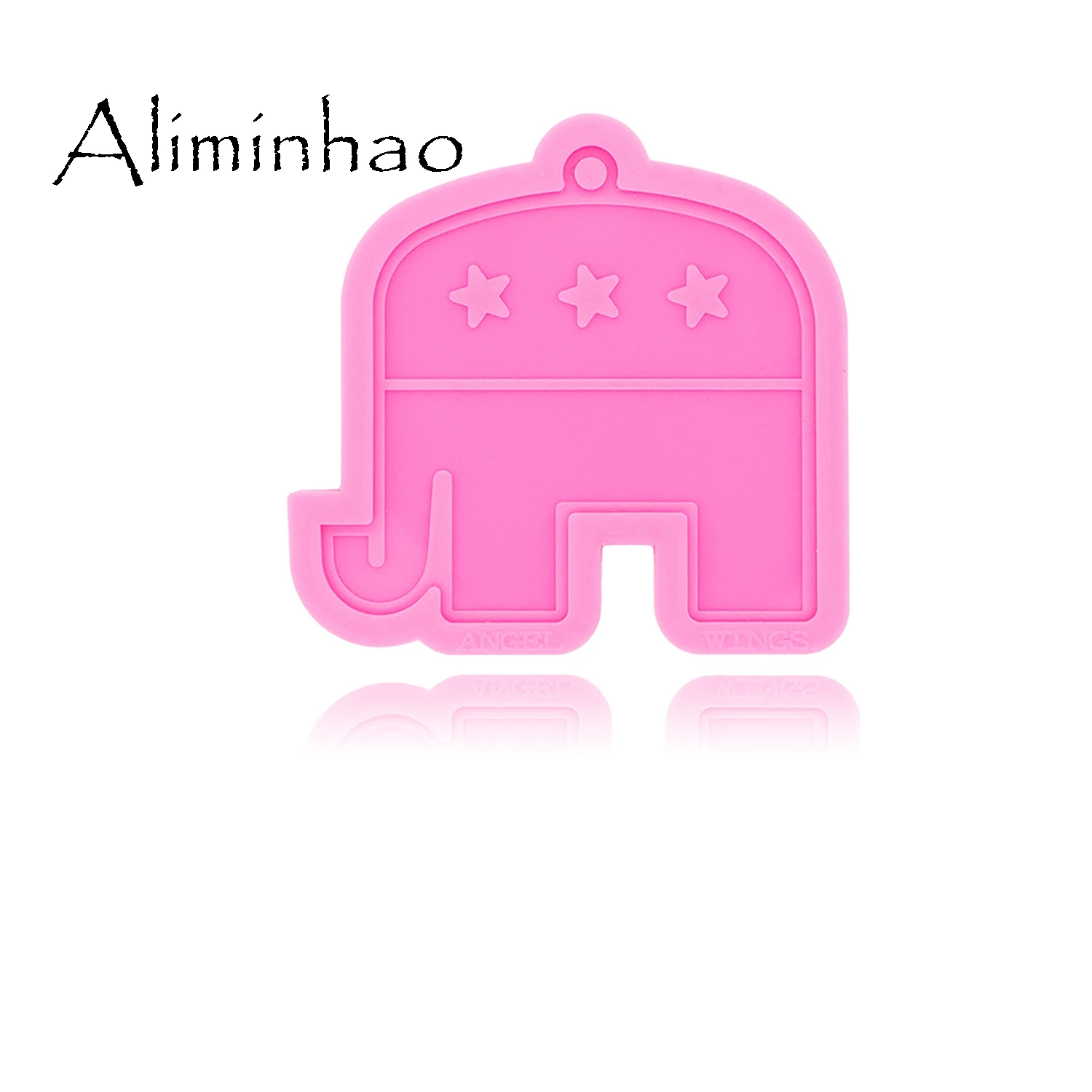 DY0390 форма для брелоков Слон из смолы силикон эпоксидная смола ювелирных изделий